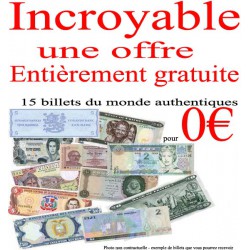 15 Billets du monde GRATUITS