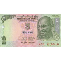 GANDHI - INDE 5 rupees