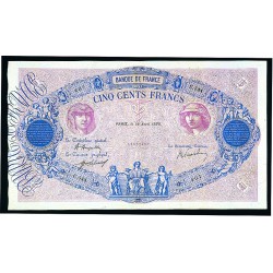 500 Francs ROSE et BLEU CG