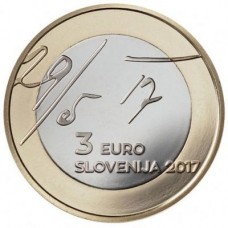 3 euros Slovénie 2017 - Déclaration de Mai