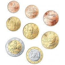 GRECE - SERIE COMPLETE DE 1 CENTIME A 2 EUROS