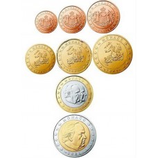 MONACO RAINIER - SERIE COMPLETE DE 1 CENTIME A 2 EUROS