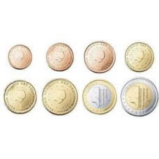 PAYS-BAS - SERIE COMPLETE DE 1 CENTIME A 2 EUROS