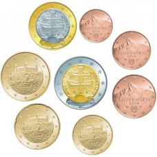 SLOVAQUIE - SERIE COMPLETE DE 1 CENTIME A 2 EUROS
