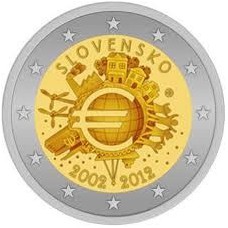 SLOVAQUIE 2012 - 10 ANS DE L'EURO