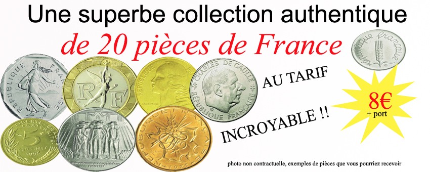 20 pièces de France